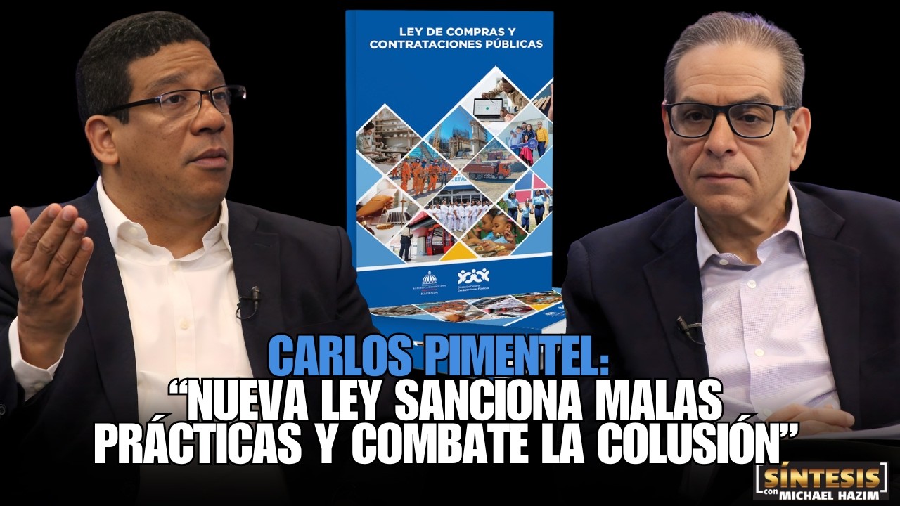 Carlos Pimentel: Nueva ley de contrataciones públicas sanciona malas prácticas y combate la colusión