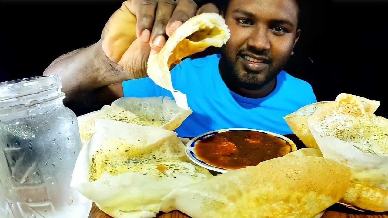 sri Lankan egg hoppers | eating show #dilNtaste