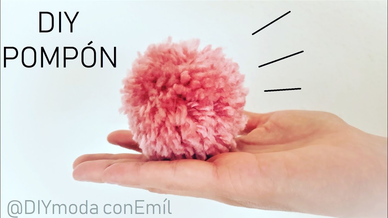 C&oacute;mo hacer pomp&oacute;n de lana f&aacute;cil y r&aacute;pido con los dedos