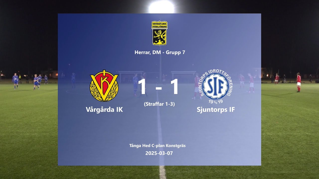 250307 Vårgårda IK - Sjuntorps IF, Höjdpunkter