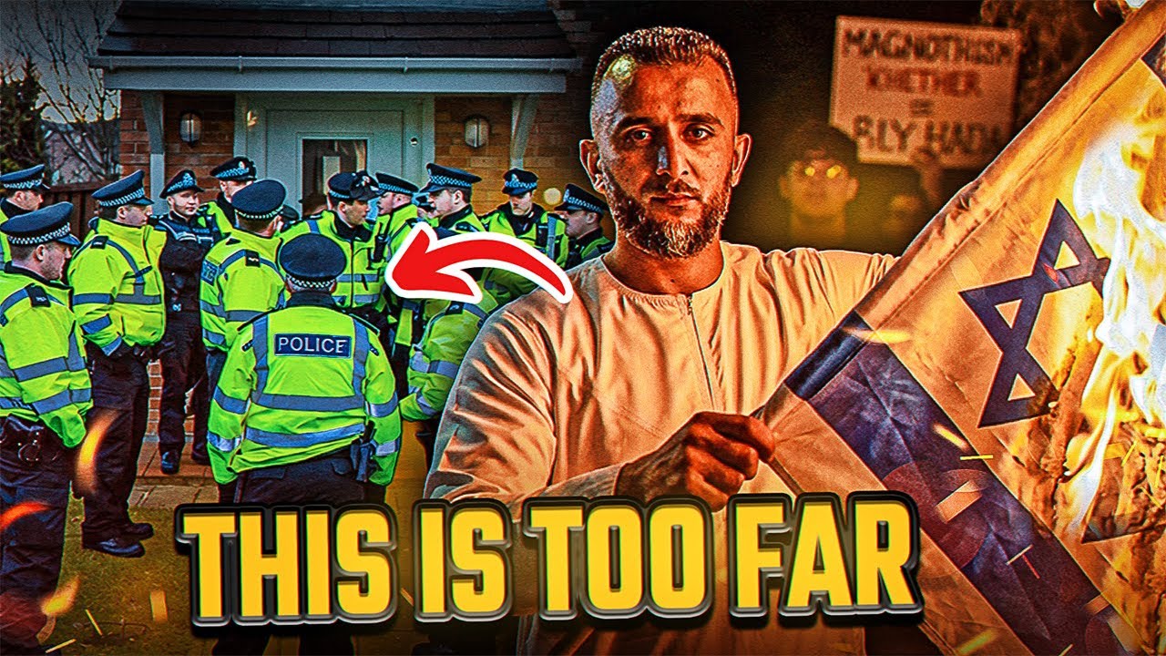 20 Cops Over Attempting To Burn Israel Flag