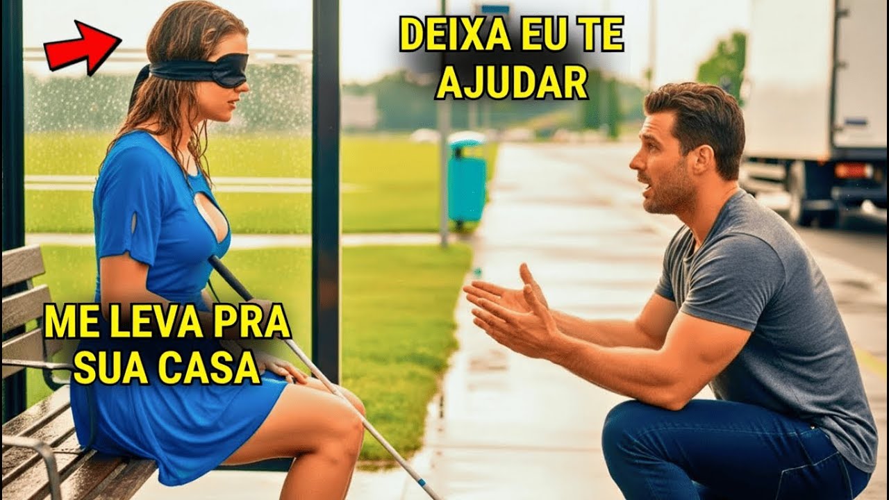 PAPÁ SOLTERO VIO CHICA CIEGA EN PARADA...LA VERDAD LO DEJÓ EN SHOCK