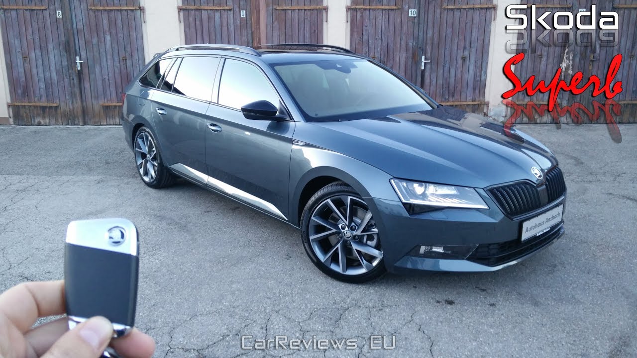 2019 Skoda Superb SPORTLINE 280HP At Night