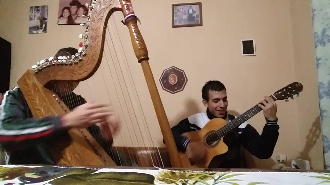 Pájaro campana arpa y guitarra