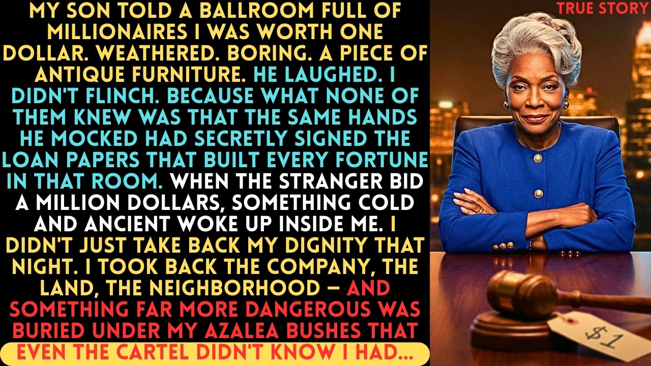My Son Auctioned Me: “$1 for My Boring Mom!” He Laughed—Until a Stranger Bid $1 Million...