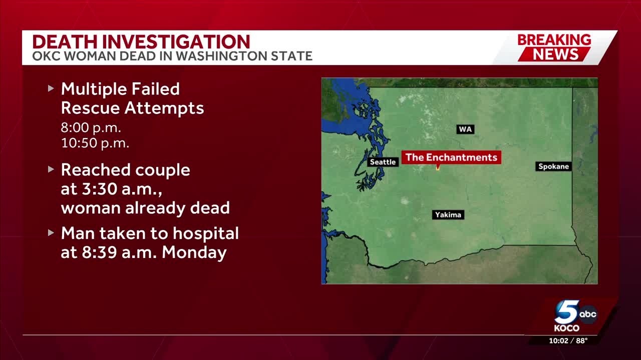 Oklahoma City woman dies after being stranded in Washington snowstorm
