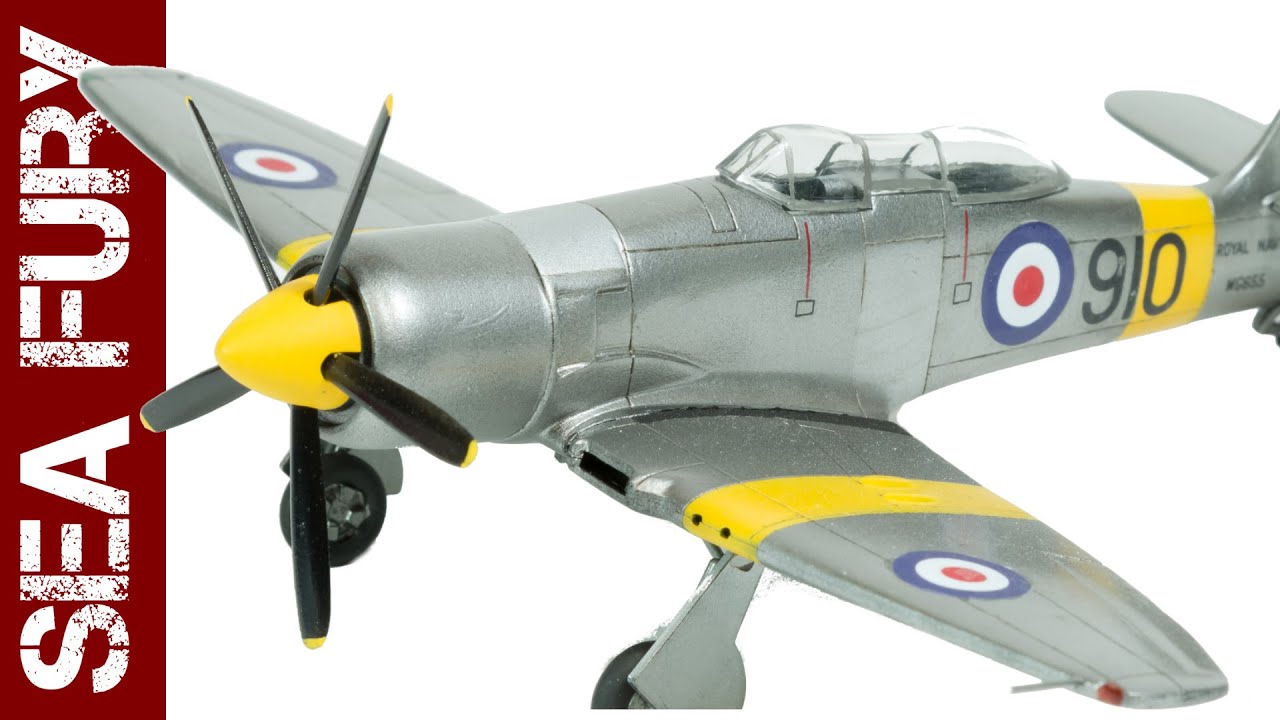 Что представляют собой наборы PM Model? Учебный самолёт Hawker Sea Fury 2 Seater (обзор набора дл...