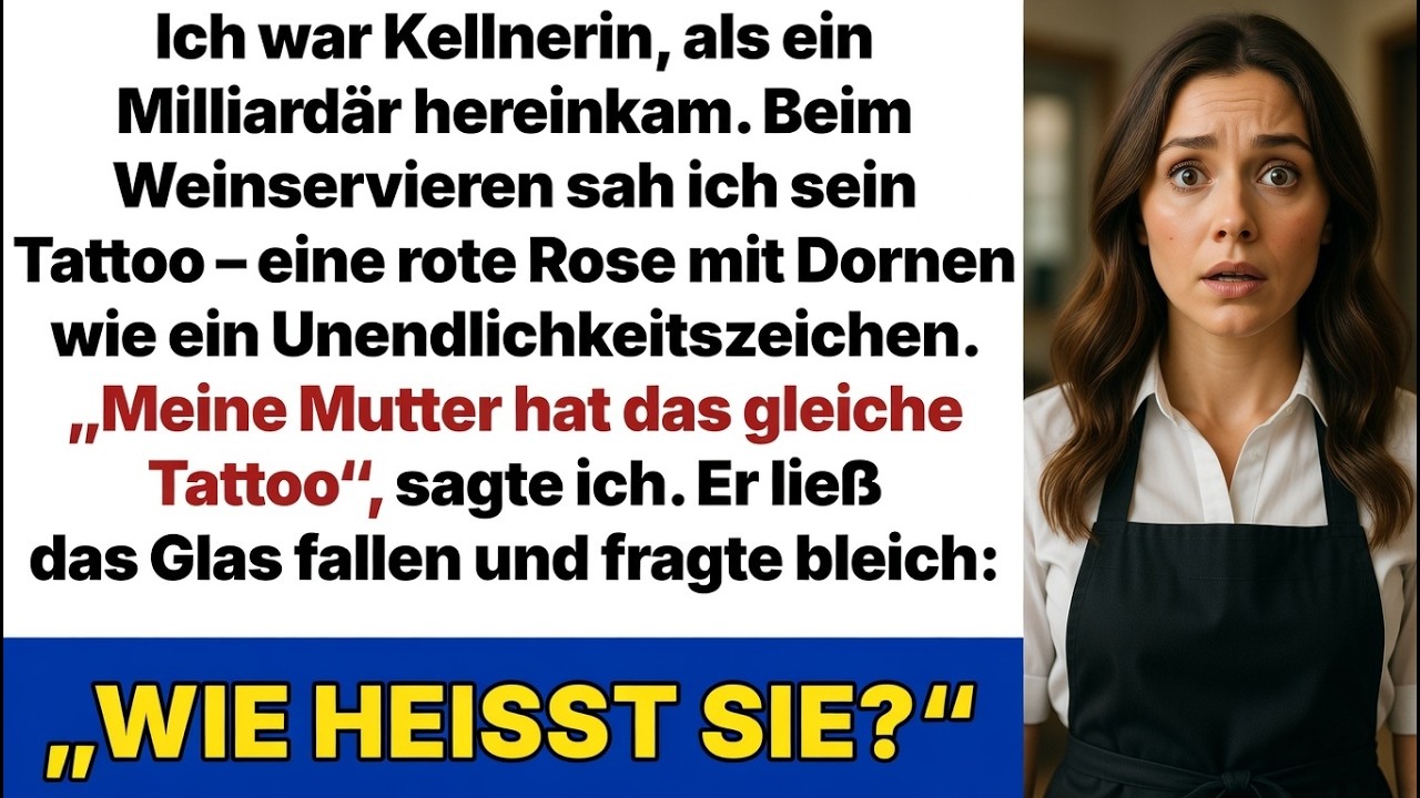 „Mein Herr, meine Mutter hat dasselbe Tattoo wie Sie!“, sagte ich, als ich dem Milliardär servierte