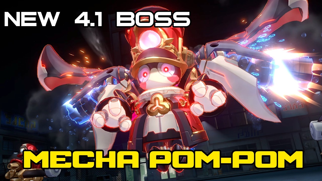 NEW 4.1 BOSS - Mechatron: King Pom Pom (Animations Showcase, No HUD)