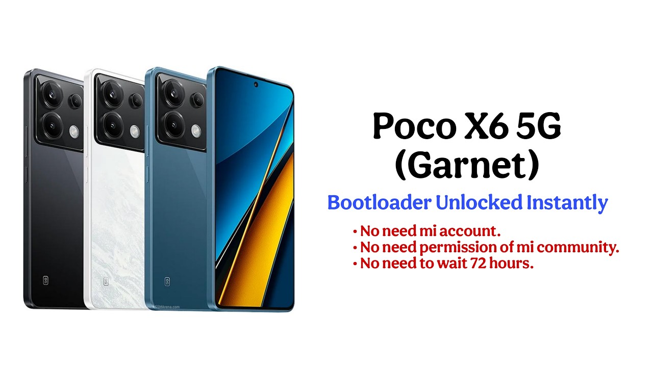 Poco X6 5G / Redmi Note 13 Pro 5G (Garnet) Bootloader Unlocked Instantly | No need mi account