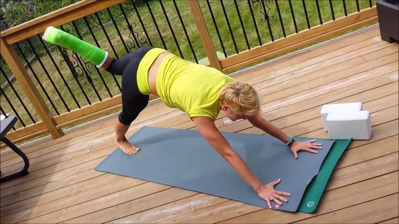 BEST Modified Yoga Exercises for Anyone with Lower Body Injury | Foot Injury