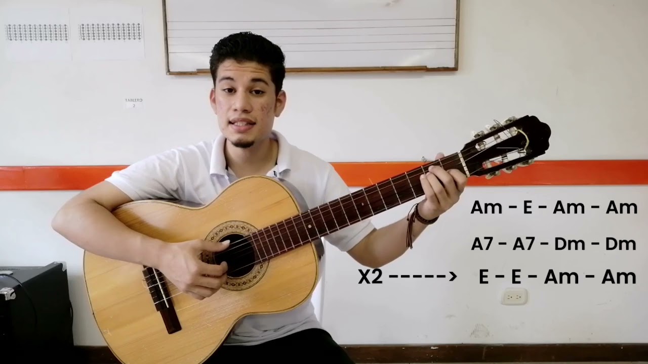 3  Aprendamos a tocar la estrofa de la canción No me toquen ese vals de Julio Jaramillo   22 04 2021