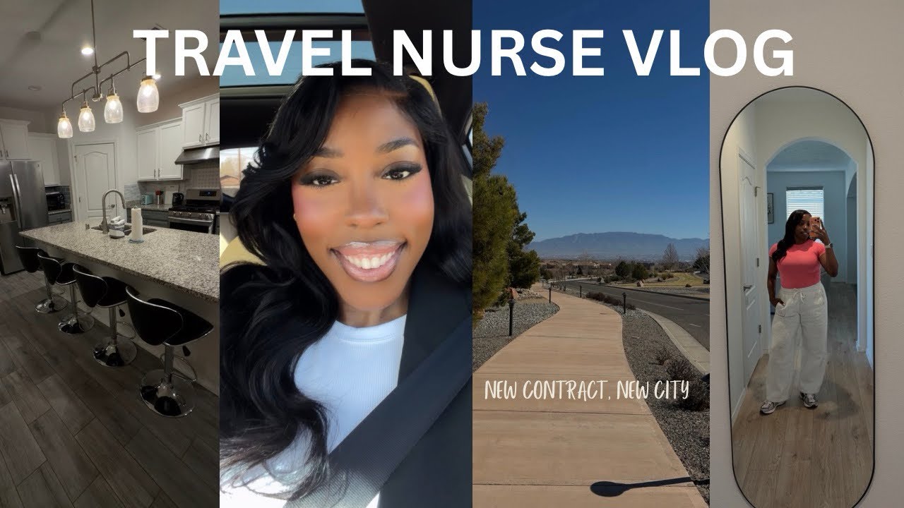 TRAVEL NURSE VLOG: MOVING FROM TEXAS TO ALBUQUERQUE | ROAD TRIP + NEW HOME TOUR 
