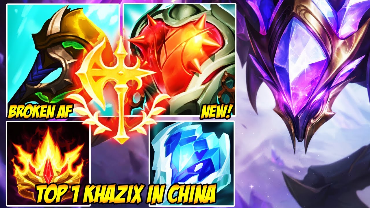 WILD RIFT CHINA TOP 1 KHAZIX - FULL TANK KHA’ZIX THE BUG REFUSED TO BREAK