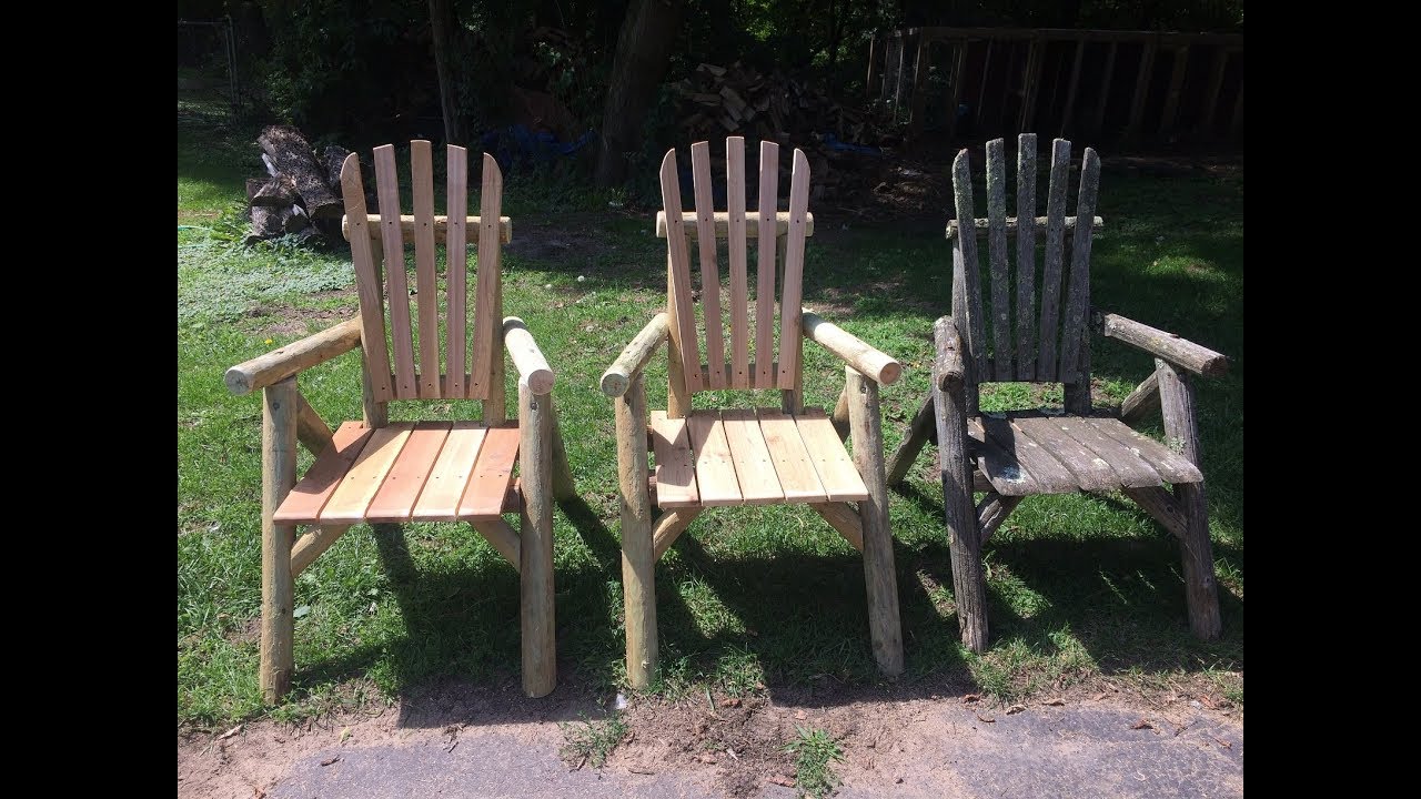 How To Make Your Own. LOG CAMPFIRE CHAIR. Step By Step.