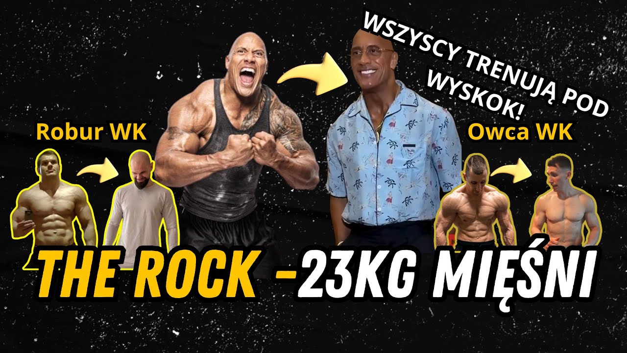 The Rock -23KG MIĘŚNI / TRENUJE POD WYSKOK | Patryk2703