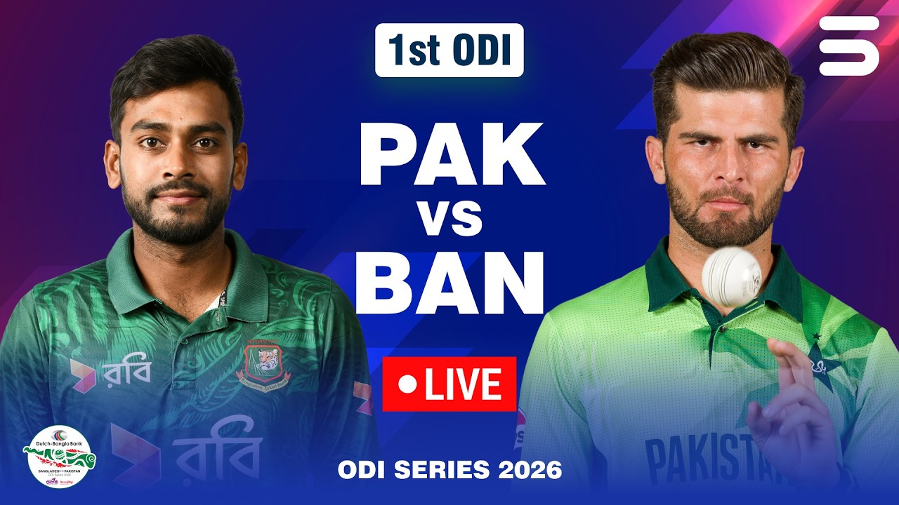 Live | Bangladesh vs Pakistan | Match 01 | ODI Series 2026 | M9F1K