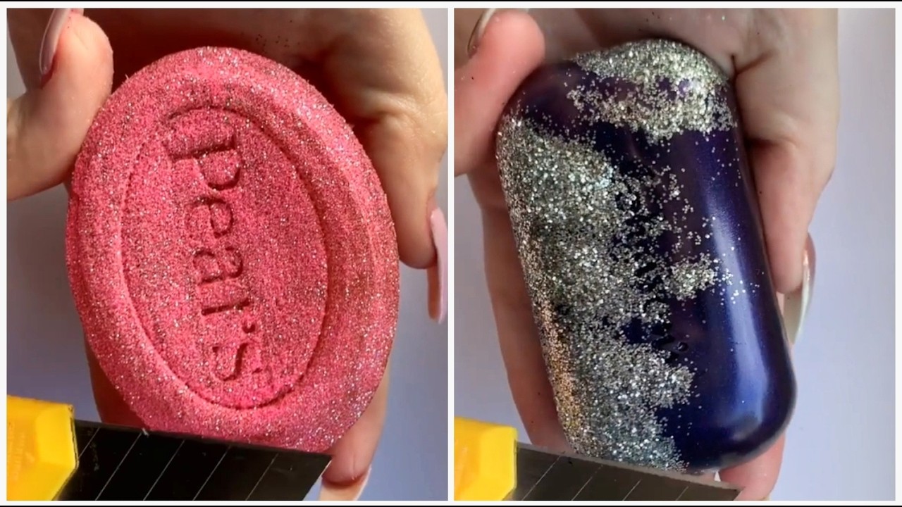 ✨ ASMR Soap Carving for Stress Relief ✨