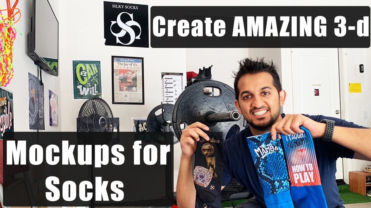 How to create AMAZING 3-d mockups for Socks the way we do it