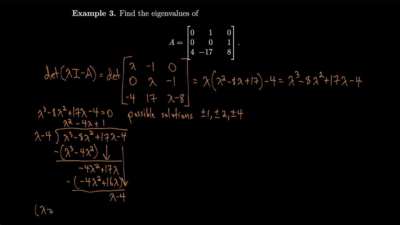 Linear Algebra 5.1 Eigenvalues and Eigenvectors