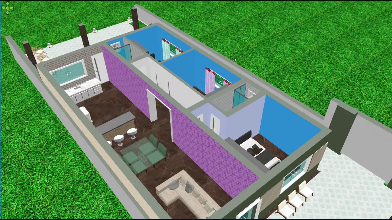 MODELO DE CASA COM 3 QUARTOS