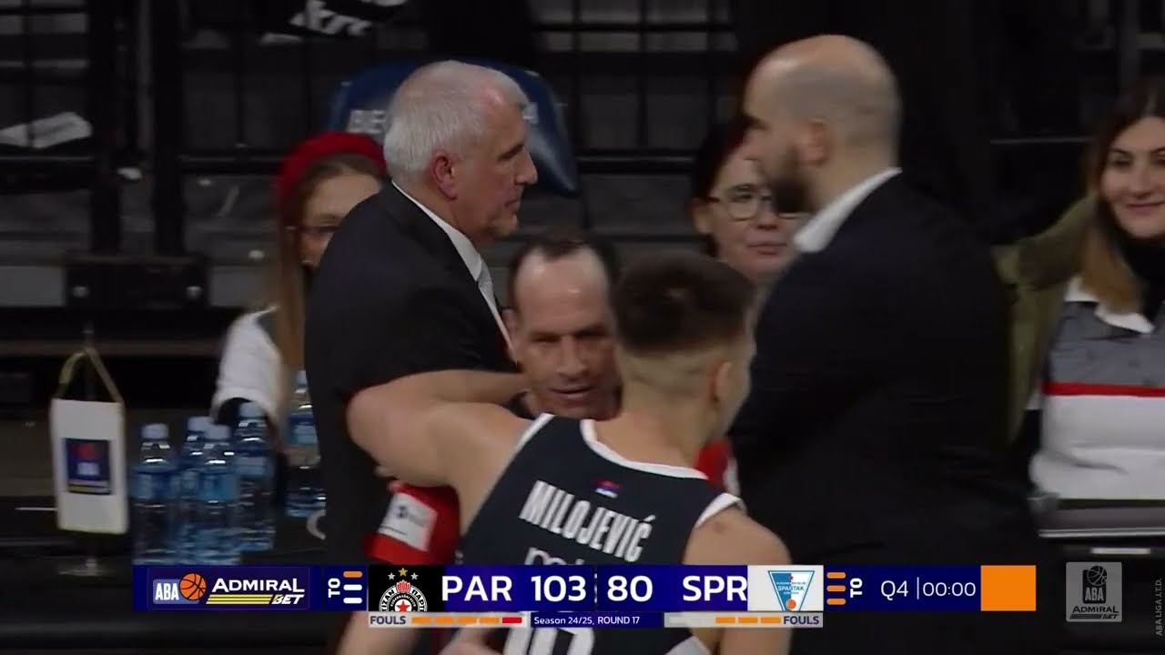 AdmiralBet ABA League 2024/25 HL, Round 17: Partizan Mozzart Bet - Spartak Office Shoes (19.1.2025)