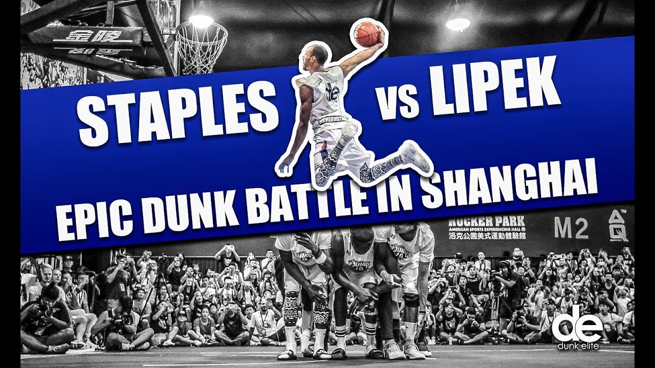 Dunk Elite: Staples vs Lipek = EPIC dunk contest! 720s, Christ Air and other mind-blowing dunks