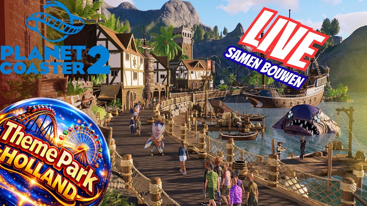 🎢Planet Coaster 2 | Bouwen. Beleven. Pretparkplezier – Live bij Theme Park Holland.