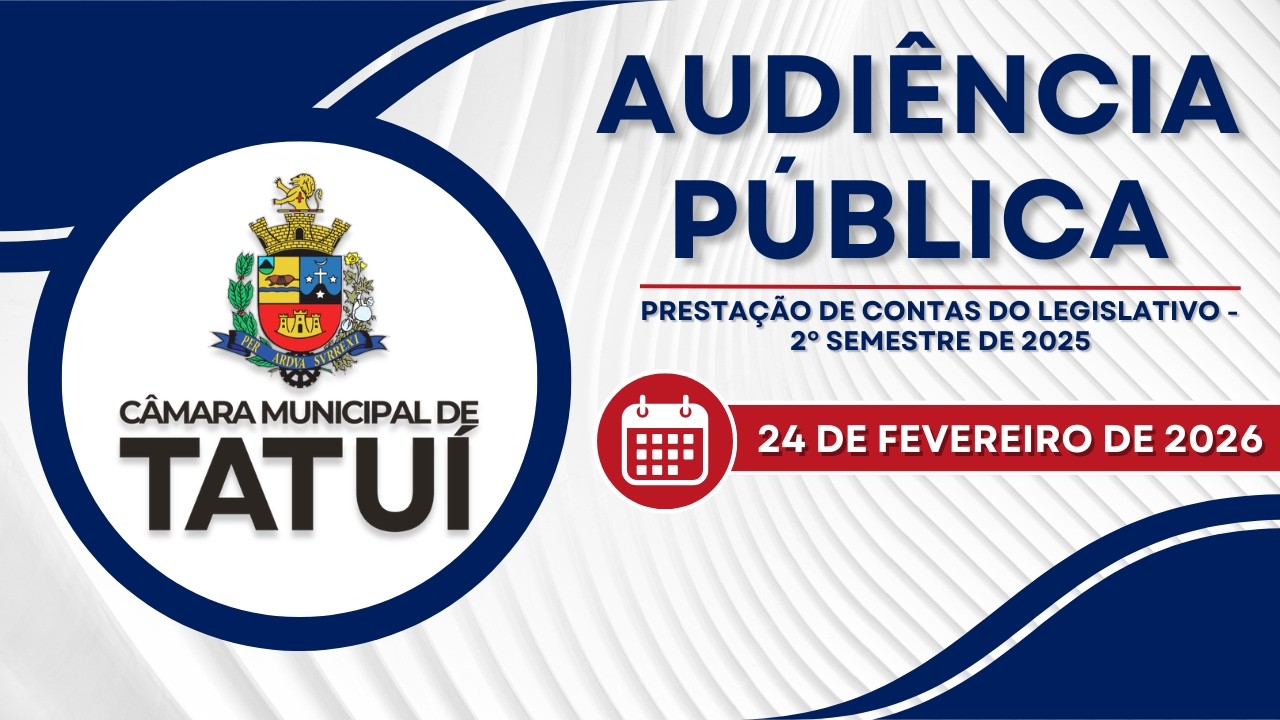 Audiência Pública:Prestação de Contas do Legislativo - 2º Semestre de 2025 - 24 de Fevereiro de 2026