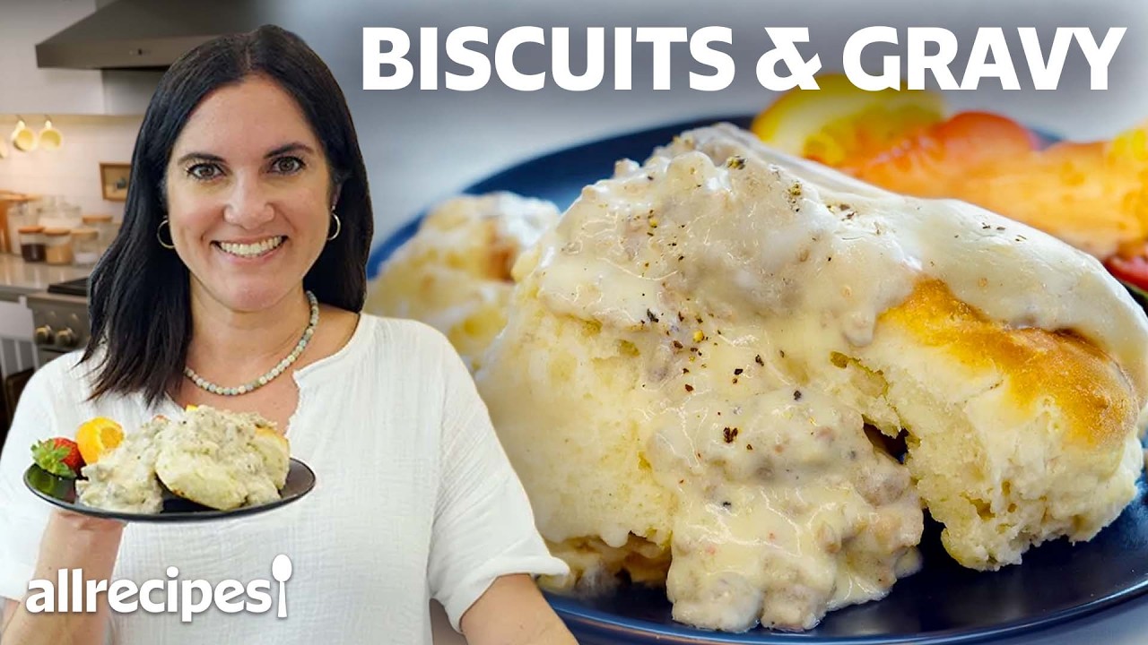 Homestyle Biscuits and Sausage Gravy | Easy & Delicious Homemade Breakfast Recipe