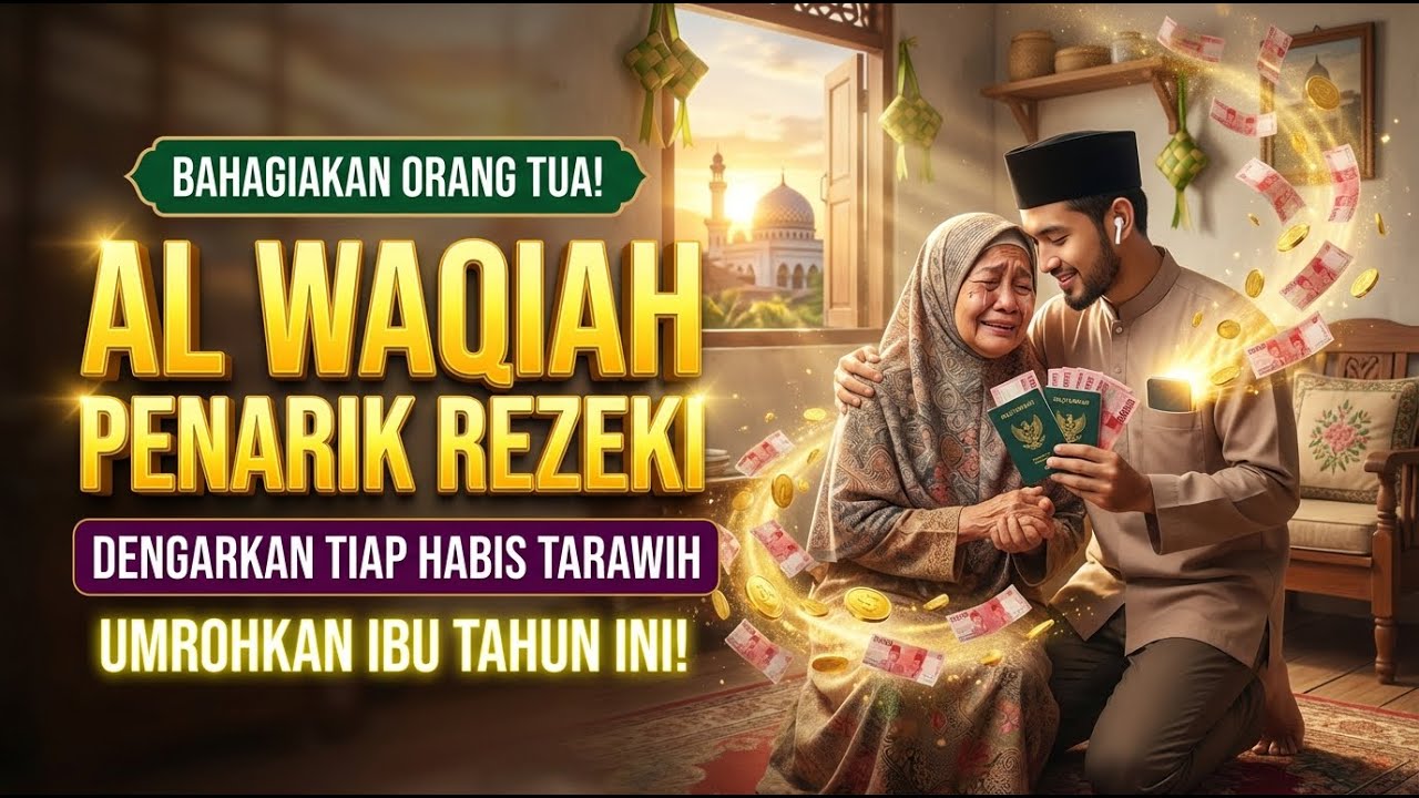 SANGAT MUSTAJAB! Dzikir Pagi Surah Al Waqiah Penarik Rezeki Halal Spesial Puasa