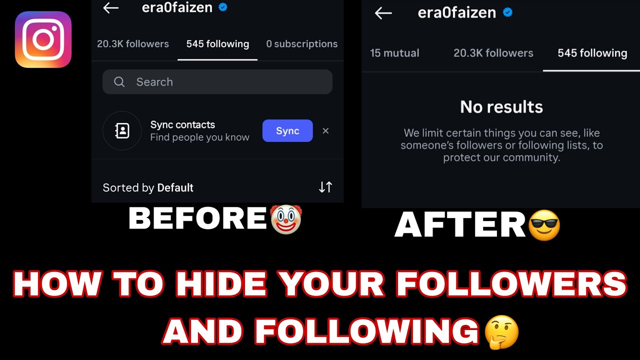 How to hide your flwrs & followings?🤔| Flwrs & following hide kaise kare? | #instagram #trend #viral