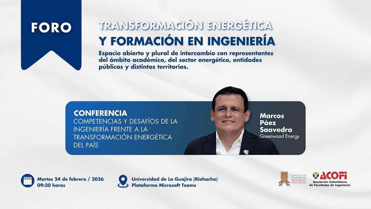 Conferencia: Competencias y desafíos de la ingeniería frente a la transformación energética del país