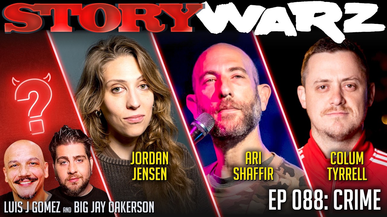 Ari Shaffir vs Jordan Jensen vs Colum Tyrrell | Story Warz | Episode 088: Crime