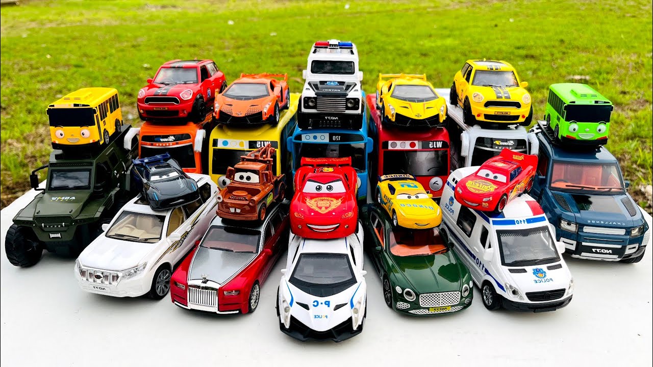 Disney Pixar Cars Unboxing Review Lightning McQueen, Tow Mater, Doc Hudson, Sally Carrera, Tayo #511