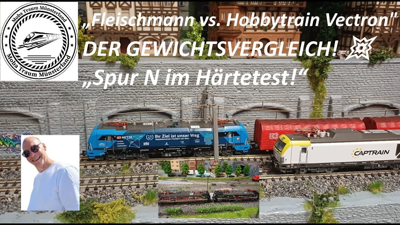 „Fleischmann vs. Hobbytrain Vectron – DER GEWICHTSVERGLEICH! 💥 Spur N im Härtetest!“