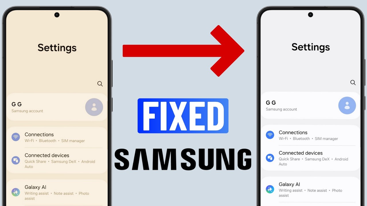 Fix Yellow Screen Tint Problem on Samsung Phone