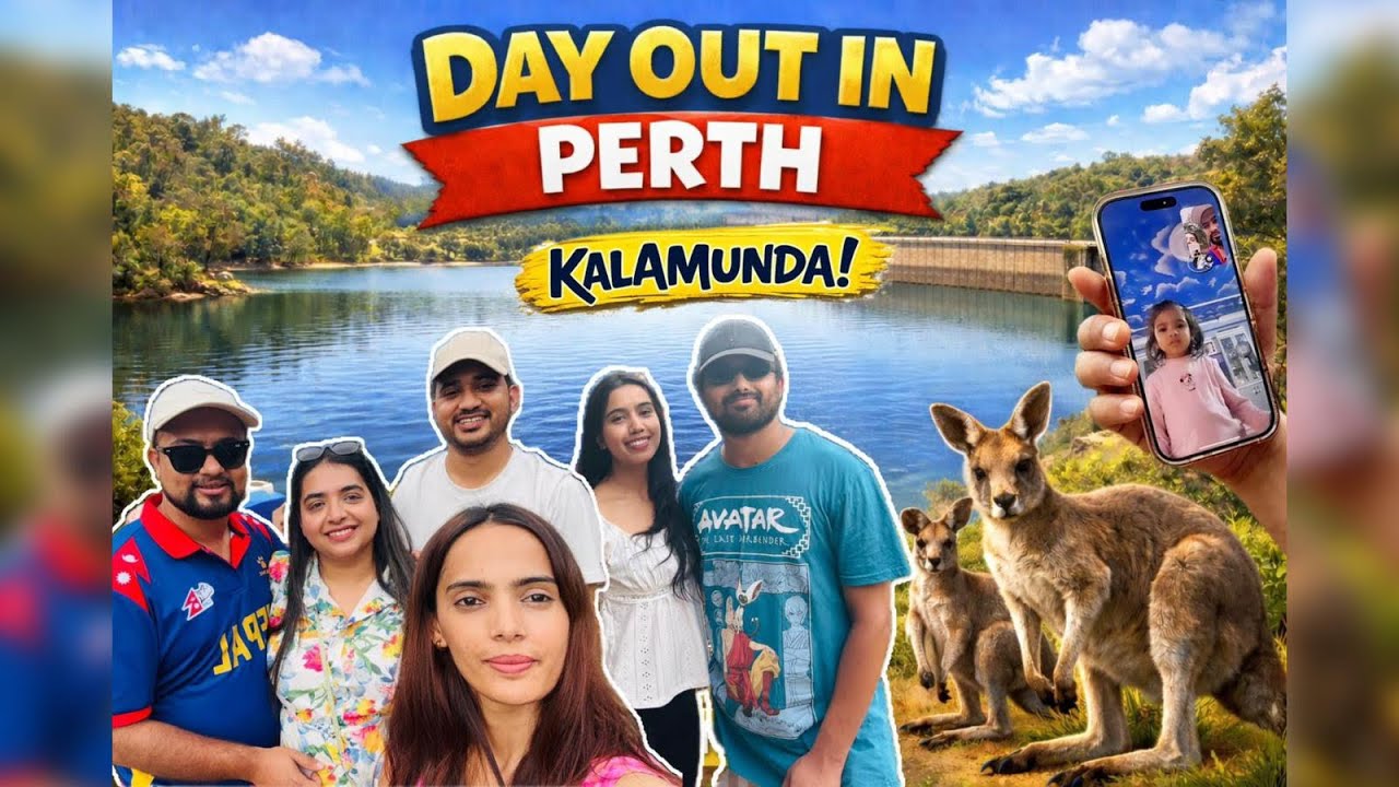 Day trip to Kalamunda Dam | kangaroo | picnic | perth vlog 