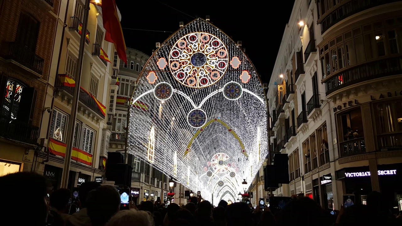 Alumbrado calle Larios Málaga 2018