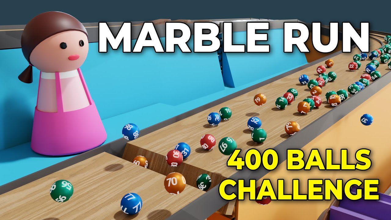 Squid Marbles - 400 Balls Challenge | #squidgame #marblerace #marblerun