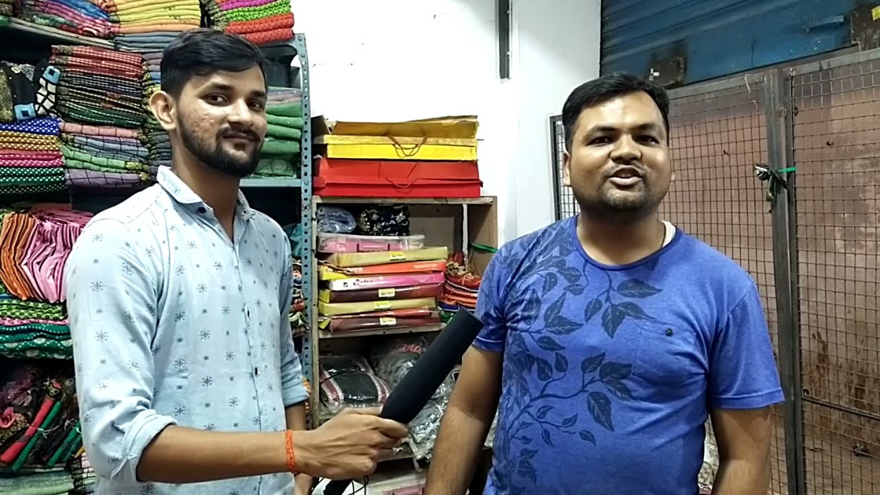 सूरत से सबसे सस्ती साड़ीया Saree Wholesale Market Khalilabad!Bardhiya Bazar