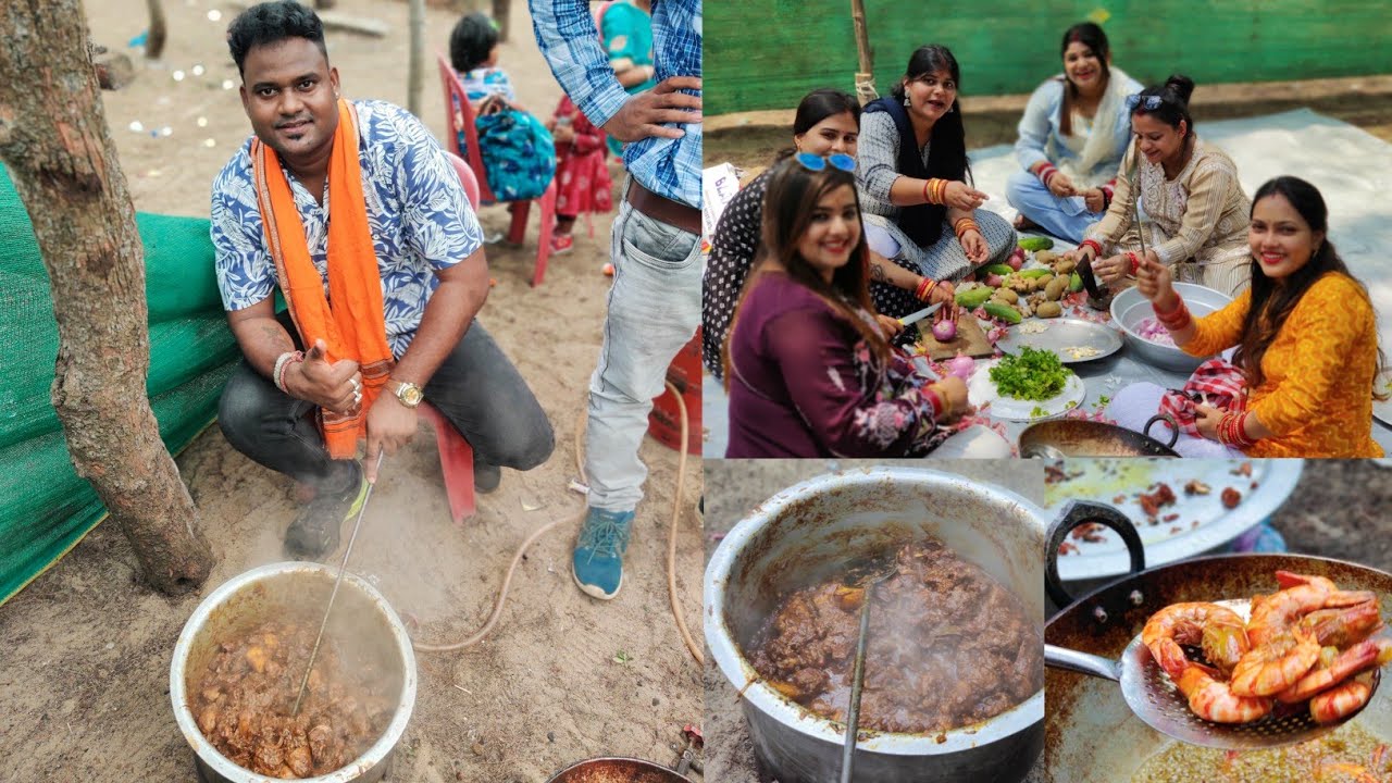 Mutton Feast Hela Jahania Sea Beach Re 🏖️Basudev Vlogs