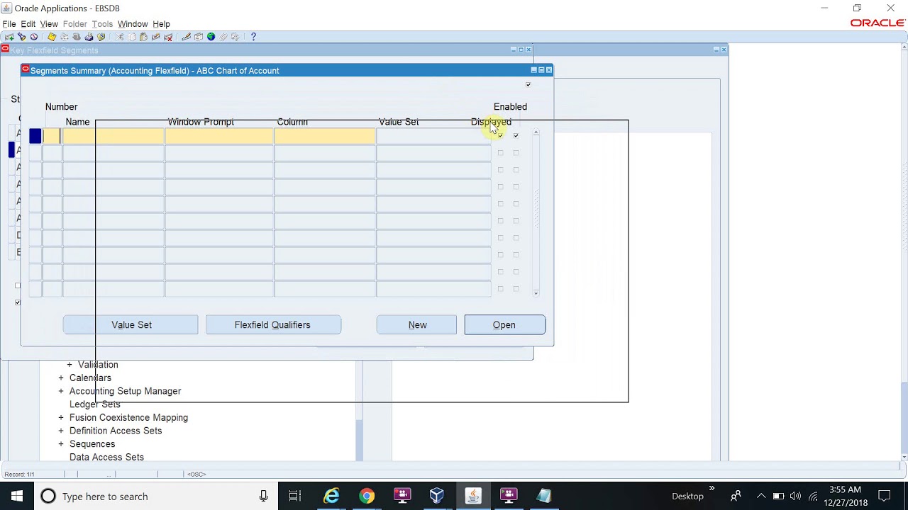 How to Create Chart Of Account in Details in oracle R12 - Part 8