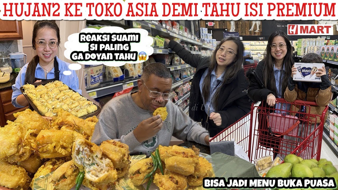 HUJAN2 BELANJA DI TOKO ASIA KARNA PENGEN BGT MAKAN TAHU ISI PREMIUM|😍INI BISA JADI MENU BUKA PUASA 