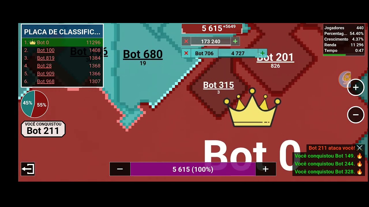 Jogando Territorial.io