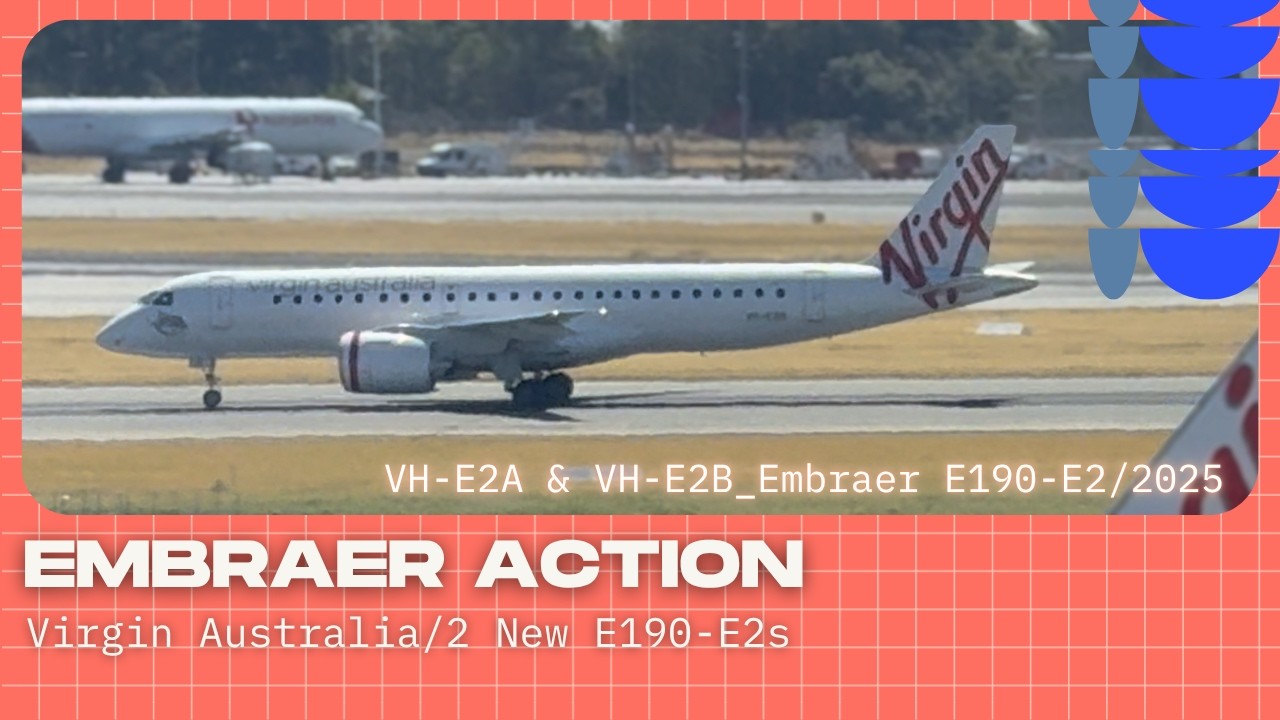 Embraer Action! Virgin Australia Regional's new E190-E2s at Perth Airport