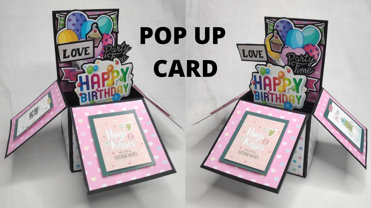 DIY Pop Up Card Tutorial For Birthday | Birthday Greeting Card | Crafteholic