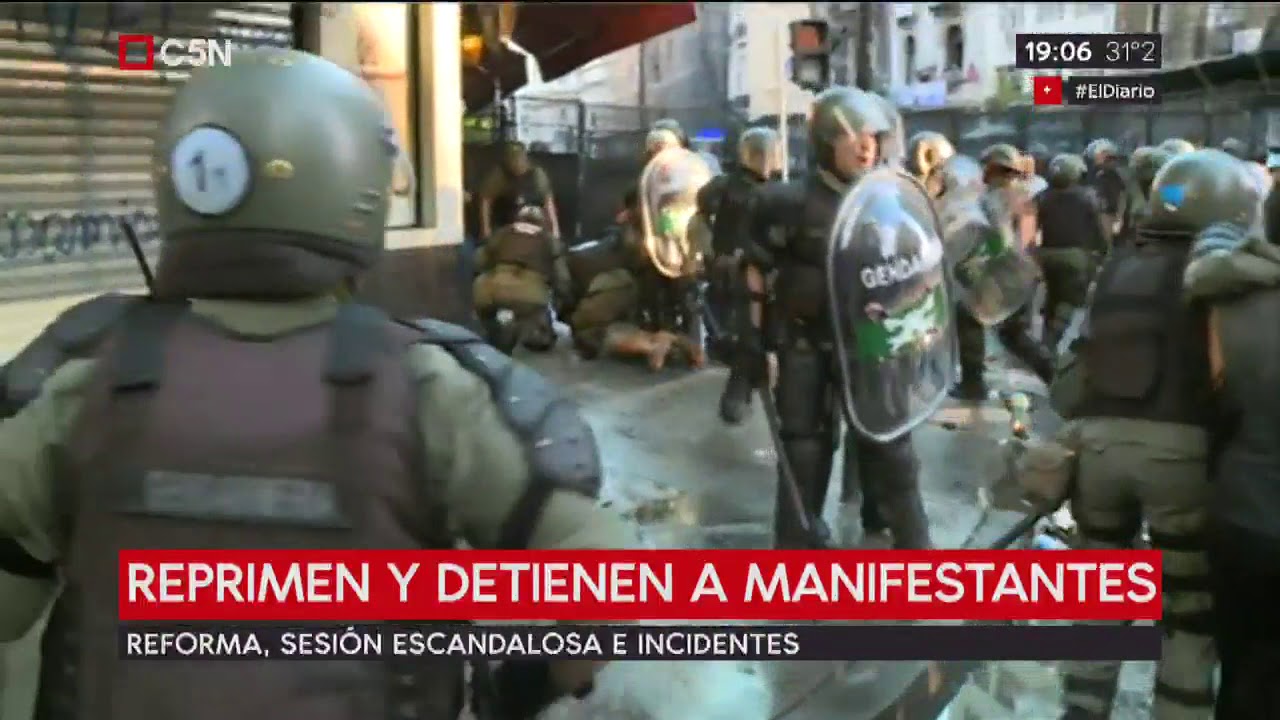 Reforma previsional: Siguen reprimiendo y deteniendo gente