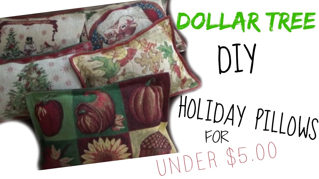 DOLLAR TREE * DIY* EASY HOLIDAY PILLOWS