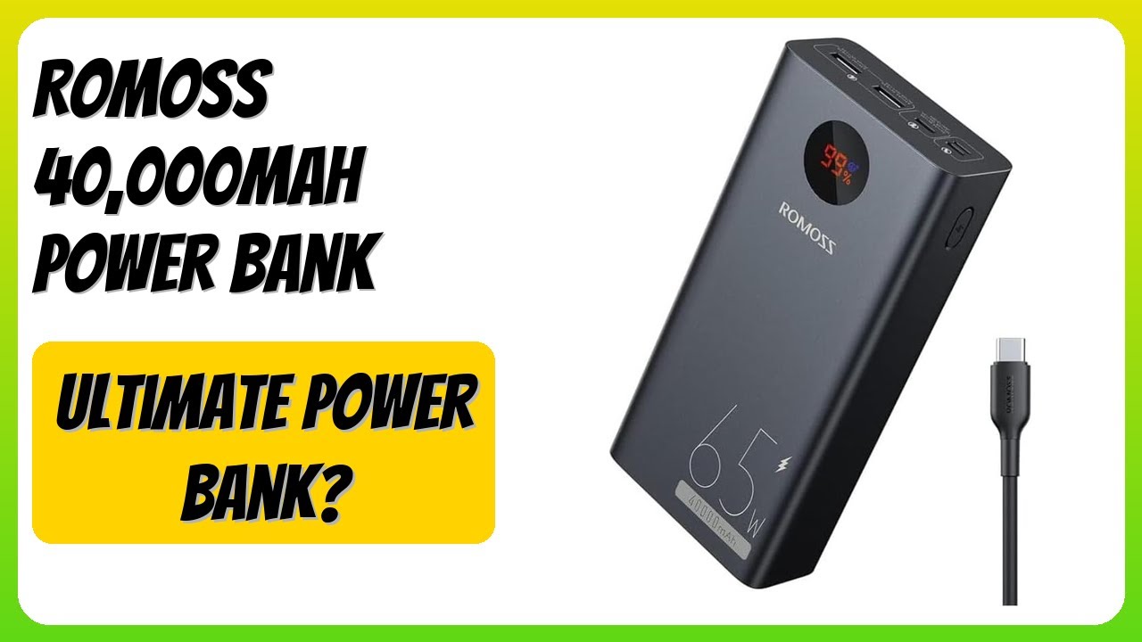 REVIEW (2026): ROMOSS 40,000mAh Power Bank. Features